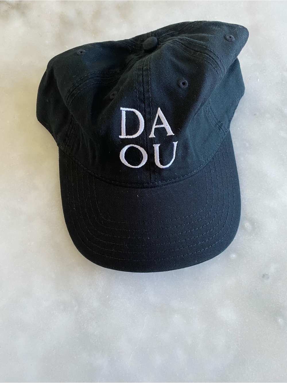 New! DAOU BLACK CAP black baseball-style cap